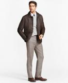 Brooks Brothers Men's Leather Car Coat