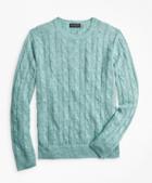 Brooks Brothers Linen Cable Crewneck Sweater