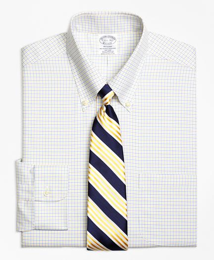 Brooks Brothers Non-iron Regent Fit Two-color Tattersall Dress Shirt