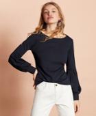 Brooks Brothers Women's Bishop-sleeve Top