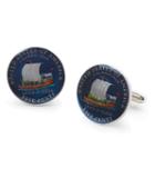 Brooks Brothers Lewis And Clark Hand Painted Nickel Cuff Links