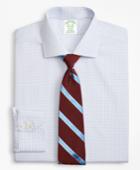 Brooks Brothers Men's Extra Slim Fit Slim-fit Dress Shirt, Non-iron Two-tone Windowpane