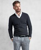 Brooks Brothers Golden Fleece 3-d Knit Cashmere Raglan V-neck Sweater