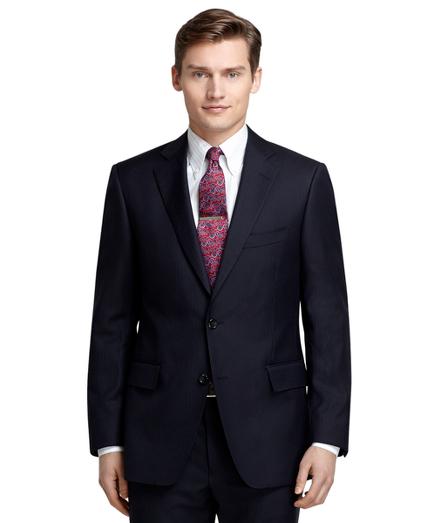 Brooks Brothers Regent Fit Navy With Blue And White Bead Stripe 1818 Suit