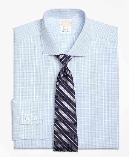 Brooks Brothers Golden Fleece Regent Fit Textured Overcheck Dress Shirt