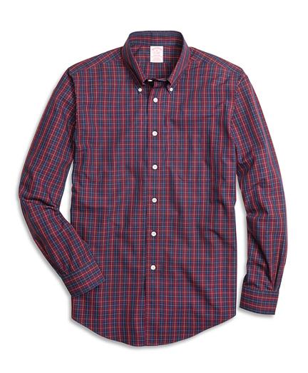 Brooks Brothers Non-iron Madison Fit Plaid Sport Shirt