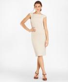 Brooks Brothers Double-weave Square-neck Sheath Dress
