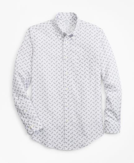 Brooks Brothers Regent Fit Floating Flower Print Sport Shirt