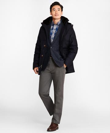 Brooks Brothers Water-resistant Wool Down-filled Parka