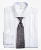 Brooks Brothers Men's Non-iron Extra Slim Fit Framed Music Stripe Dress Shirt