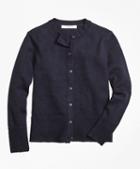 Brooks Brothers Cotton And Wool Blend Cardigan