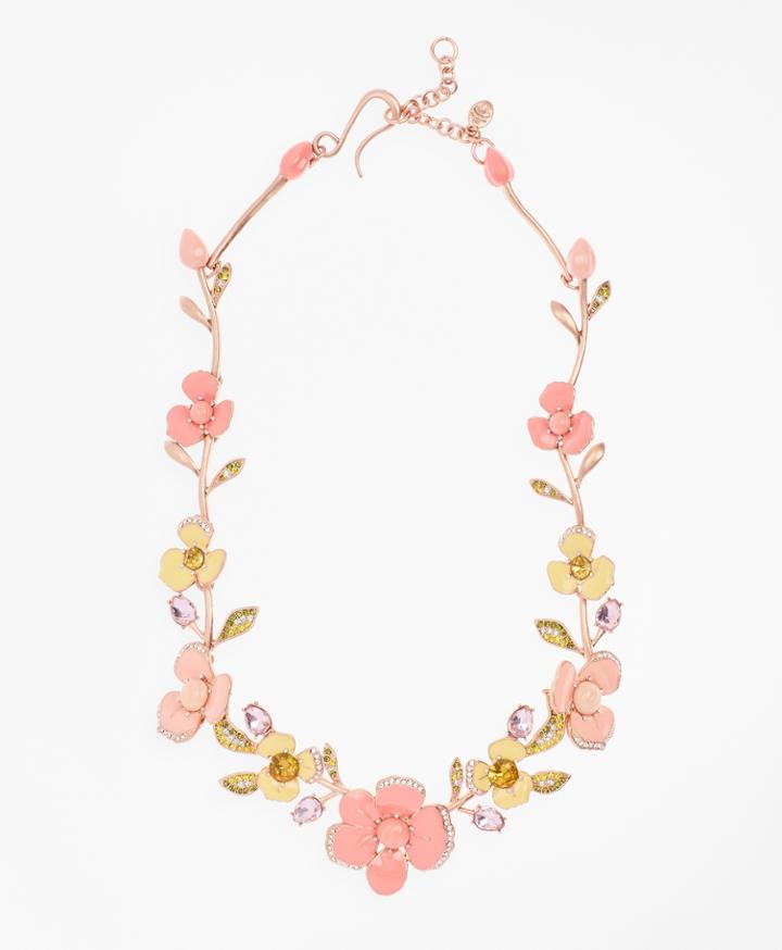 Brooks Brothers Women's Pansy Floral Necklace