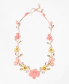 Brooks Brothers Women's Pansy Floral Necklace