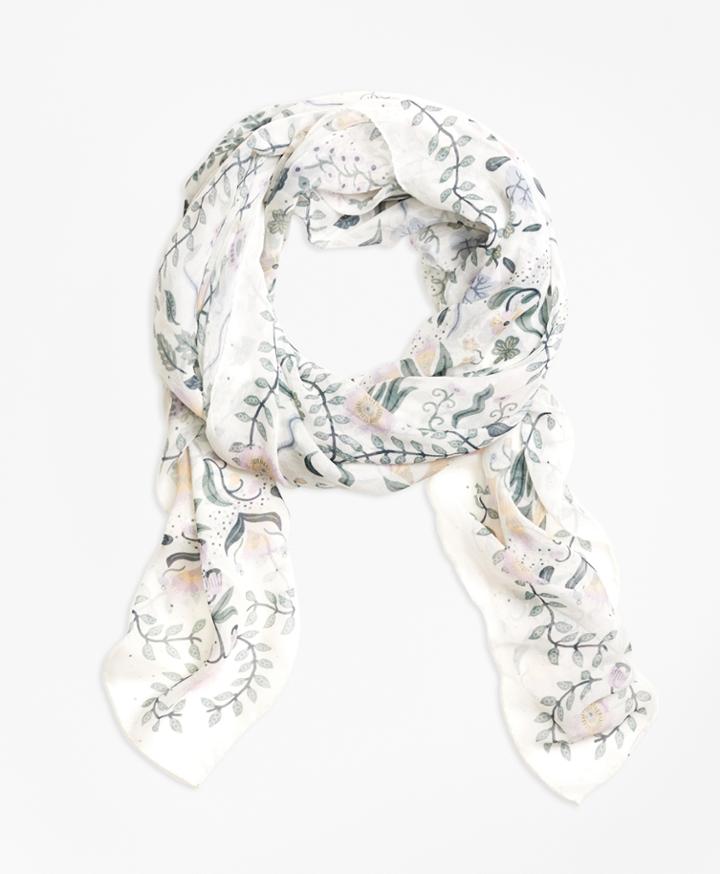 Brooks Brothers Women's Herbarium Oblong Scarf