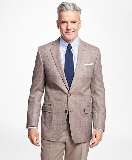 Brooks Brothers Regent Fit Saxxon Wool Brokenbone With Deco Sport Coat