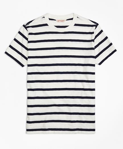 Brooks Brothers Slub Striped T-shirt
