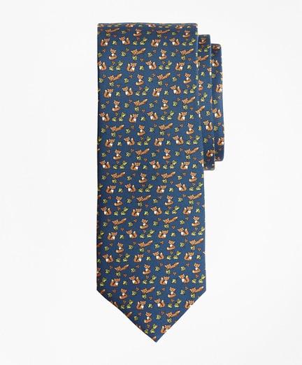 Brooks Brothers Fox Print Tie