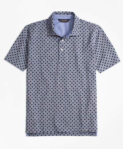 Brooks Brothers Original Fit Indigo Print Polo Shirt