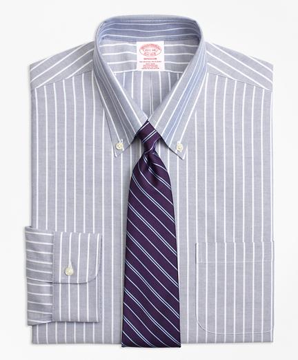 Brooks Brothers Non-iron Madison Fit Brookscool Ground Shadow Stripe Dress Shirt