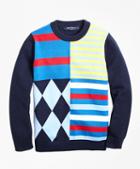 Brooks Brothers Cotton Crewneck Fun Sweater