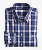 Brooks Brothers Non-iron Bold Plaid Sport Shirt