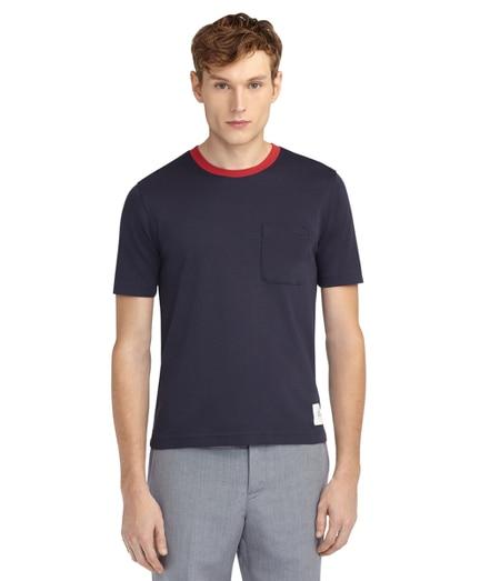 Brooks Brothers Solid Ringer Tee Shirt