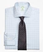 Brooks Brothers Non-iron Milano Fit Sidewheeler Check Dress Shirt