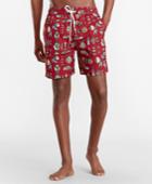 Brooks Brothers Men's Montauk 6 Fish Print Swim Trunks