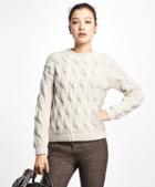 Brooks Brothers Alpaca Handknit Cable Sweater