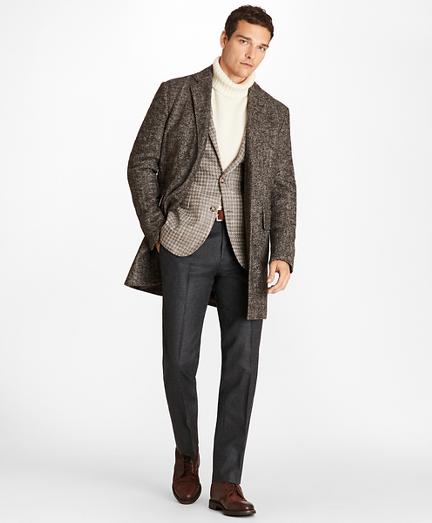 Brooks Brothers Herringbone Twill Supersoft Topcoat