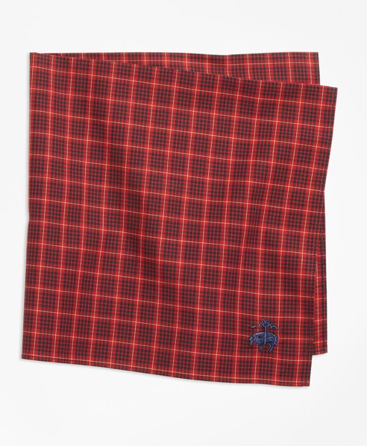Brooks Brothers Men's Multi-check Pocket Square