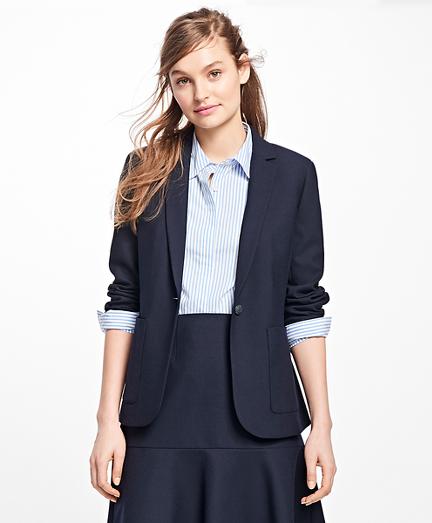 Brooks Brothers Stretch Wool One-button Blazer