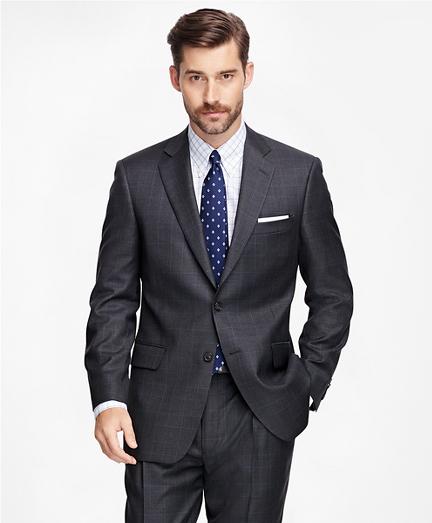 Brooks Brothers Madison Fit Saxxon Wool Plaid 1818 Suit