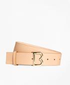 Brooks Brothers 1 Wide Leather B Buckle Belt