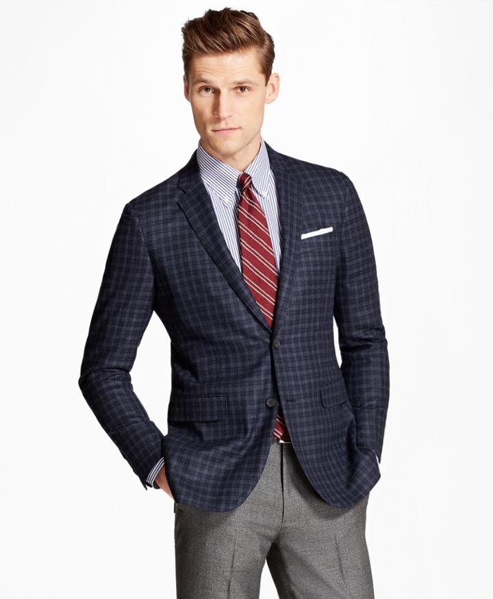 Brooks Brothers Men's Milano Fit Check Sport Coat
