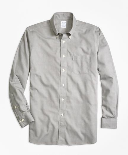 Brooks Brothers Regent Fit Cotton Cashmere Glen Plaid Sport Shirt