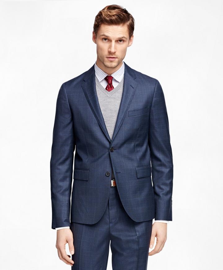 Brooks Brothers Men's Plaid Suit Jacket
