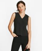 Brooks Brothers Women's Crepe Top