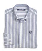 Brooks Brothers Non-iron Stripe Basketweave Sport Shirt