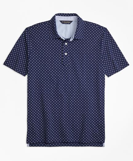Brooks Brothers Original Fit Mini-floral-print Pique Polo Shirt