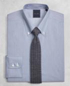 Brooks Brothers Men's Golden Fleece Extra Slim Fit Micro-ground-stripe Button-down-collar Dress Shirt