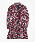 Brooks Brothers Cotton Sateen Floral Trench