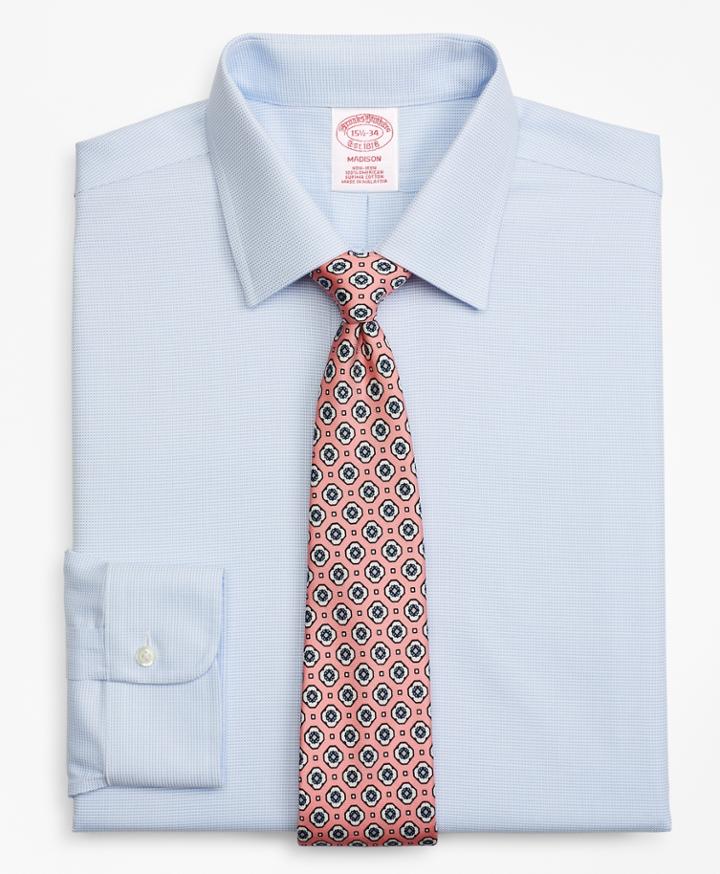 Brooks Brothers Men's Regular Fit Classic-fit Dress Shirt, Non-iron Dobby Micro-dot