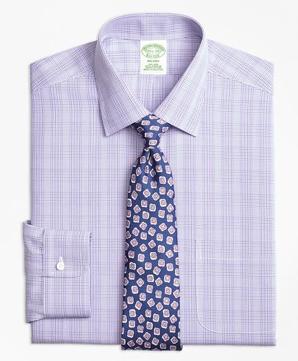 Brooks Brothers Non-iron Milano Fit Tonal Plaid Dress Shirt