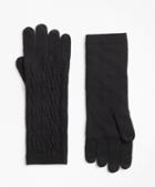 Brooks Brothers Cable-knit Merino Wool Gloves