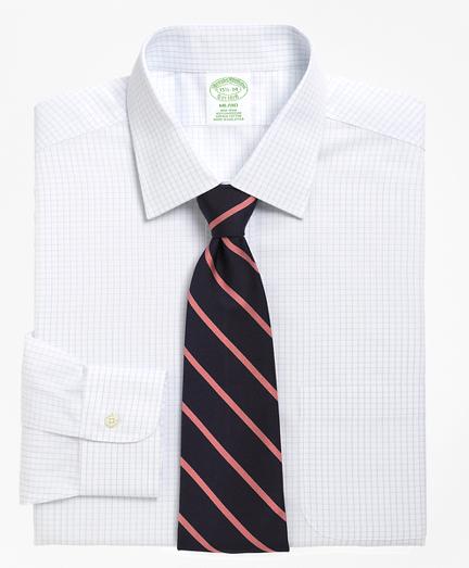 Brooks Brothers Non-iron Milano Fit Medium Check Dress Shirt