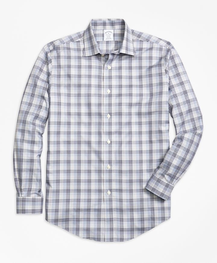 Brooks Brothers Men's Non-iron Regent Fit Plaid Sport Shirt