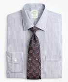 Brooks Brothers Stretch Milano Slim-fit Dress Shirt, Non-iron Narrow Ground Stripe