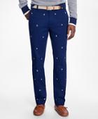 Brooks Brothers Milano Fit Nautical Embroidered Pants