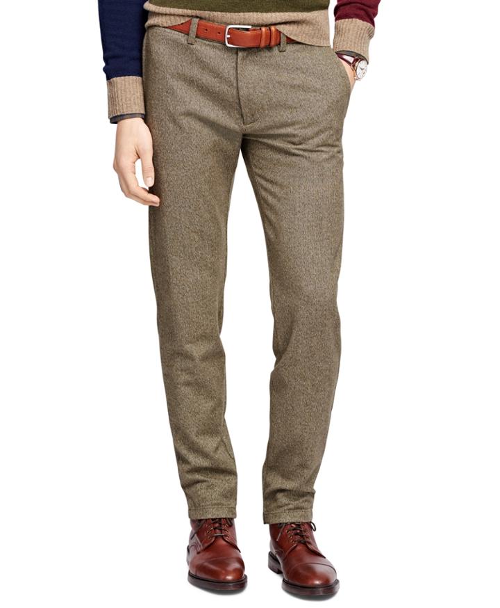 Brooks Brothers Men's Herringbone Chinos